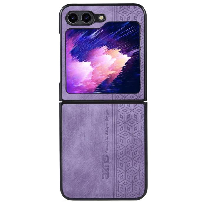 AZNS - AZNS Samsung Galaxy Z Flip7 FE Fodral PU Läder - Lila