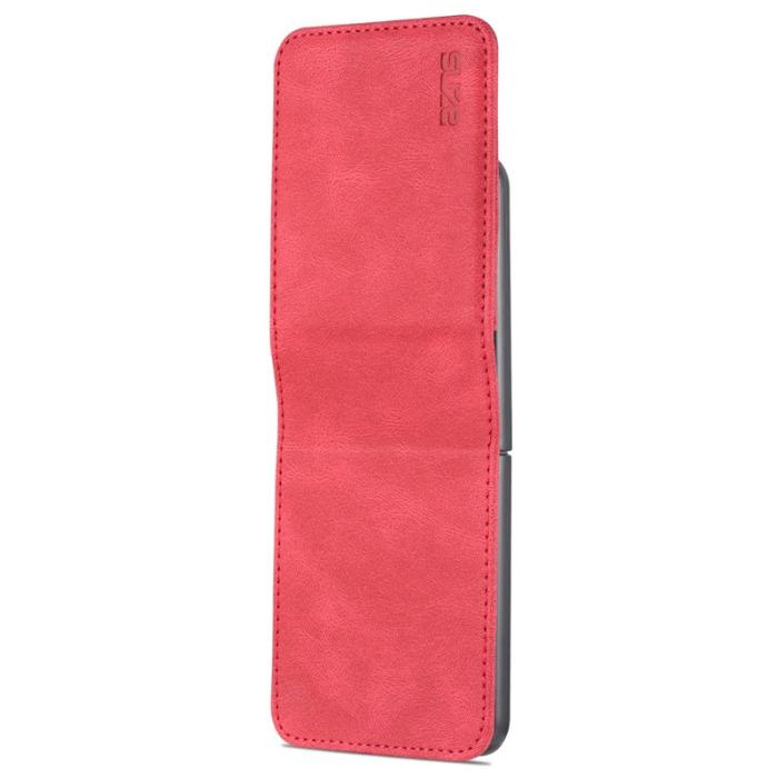 AZNS - AZNS Samsung Galaxy Z Flip7 FE Fodral PU Läder - Röd