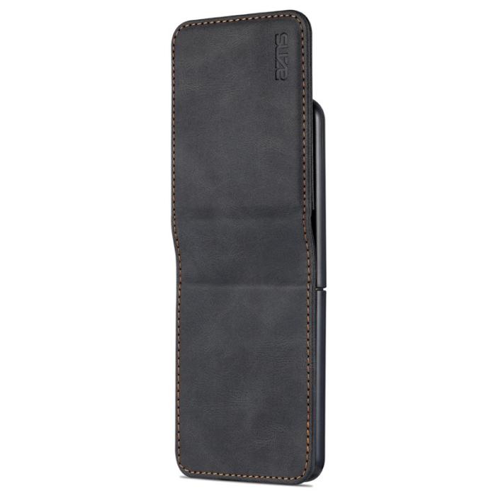 AZNS - AZNS Samsung Galaxy Z Flip7 FE Fodral PU Läder - Svart