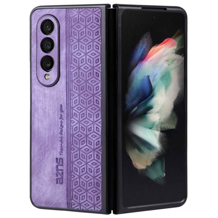 AZNS - AZNS Samsung Galaxy Z Fold3 Fodral - PU Läder - Lila