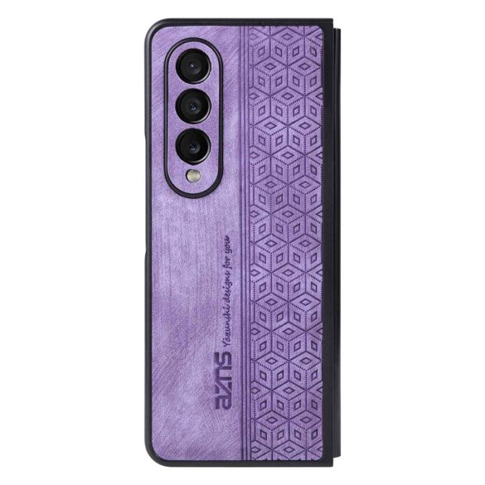 AZNS - AZNS Samsung Galaxy Z Fold3 Fodral - PU Läder - Lila