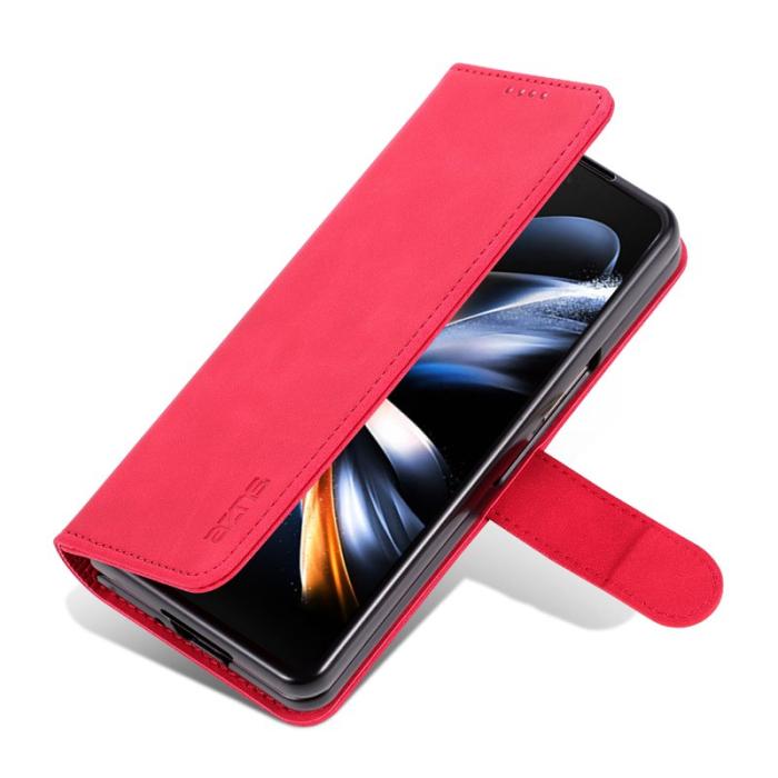 AZNS - AZNS Samsung Galaxy Z Fold4 Fodral PU Läder - Röd
