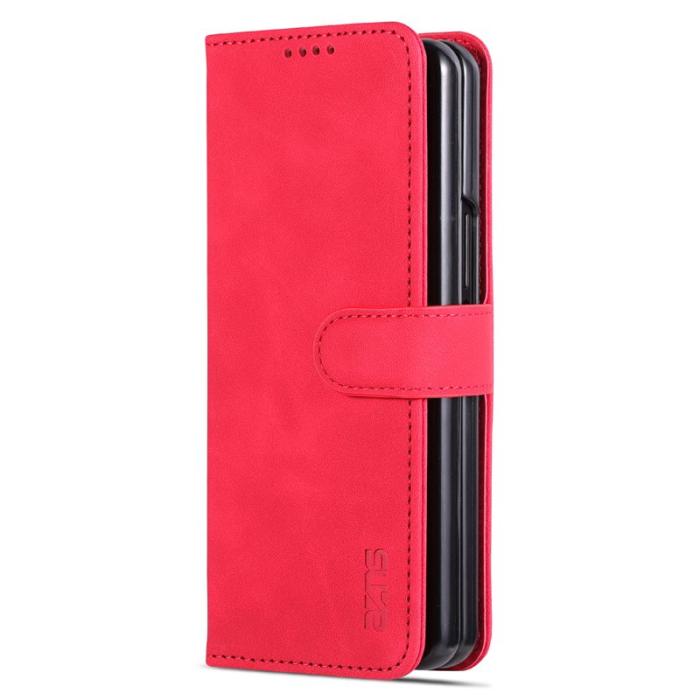 AZNS - AZNS Samsung Galaxy Z Fold4 Fodral PU Läder - Röd
