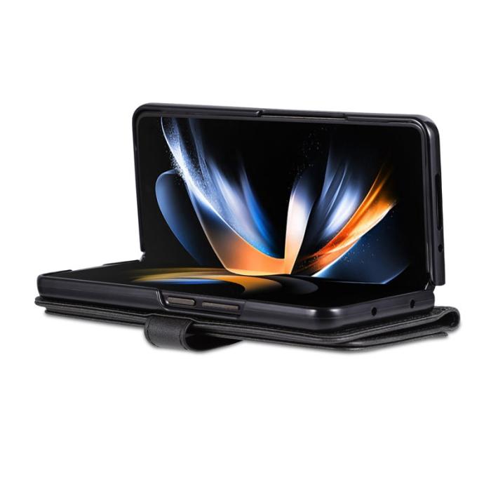 AZNS - AZNS Samsung Galaxy Z Fold4 Fodral PU Läder - Svart