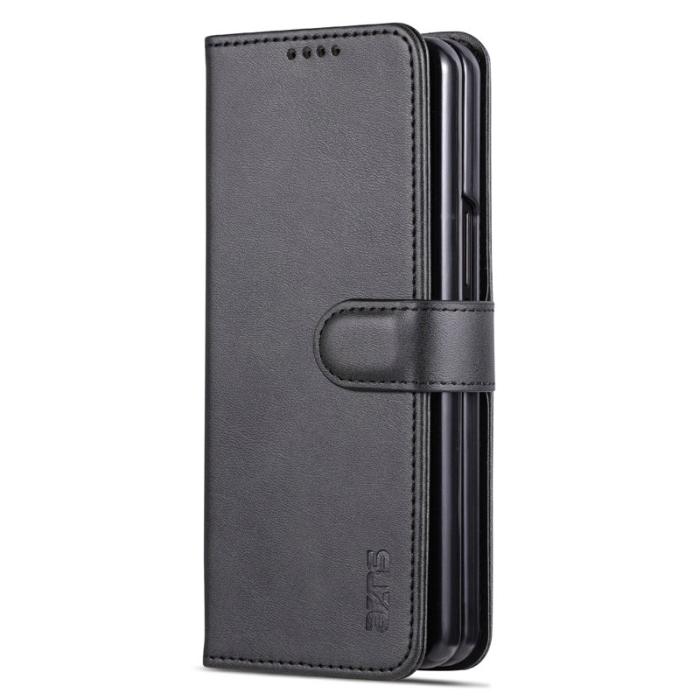 AZNS - AZNS Samsung Galaxy Z Fold4 Fodral PU Läder - Svart