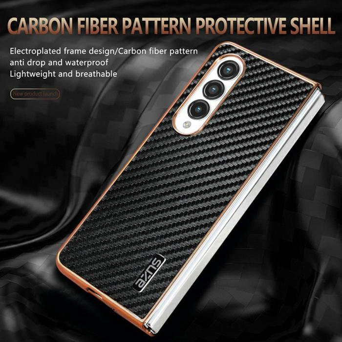 AZNS - AZNS Samsung Galaxy Z Fold4 Fodral PU+TPU - Grön
