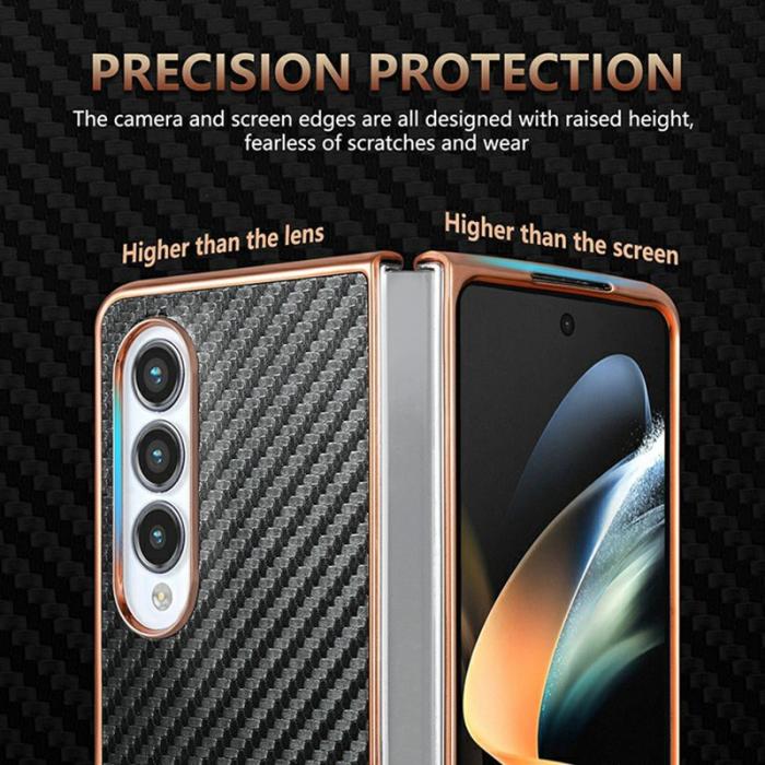 AZNS - AZNS Samsung Galaxy Z Fold4 Fodral PU+TPU - Grön