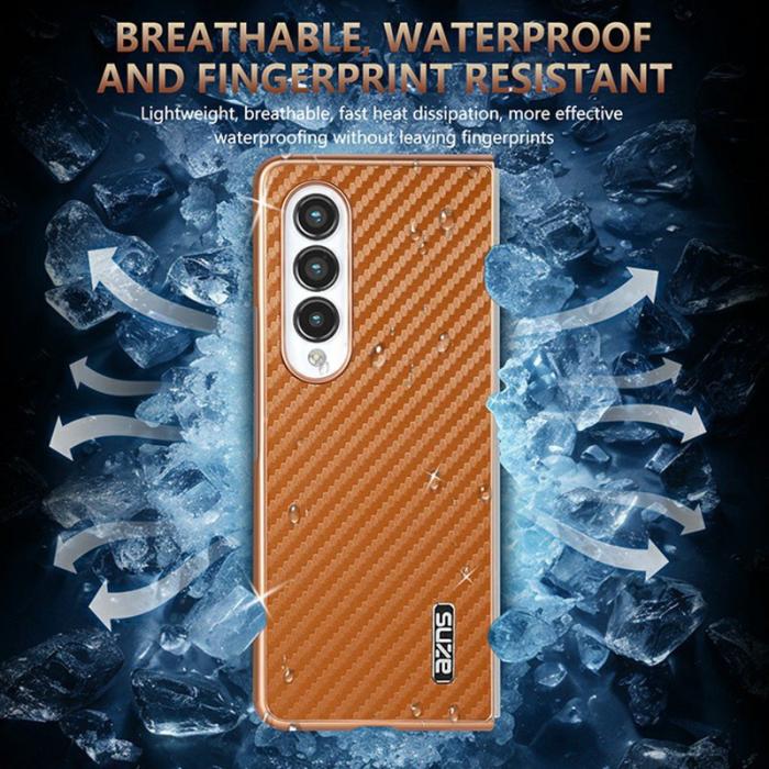 AZNS - AZNS Samsung Galaxy Z Fold4 Fodral PU+TPU - Grön