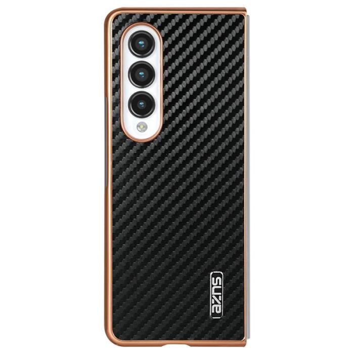 AZNS - AZNS Samsung Galaxy Z Fold4 Fodral PU+TPU - Svart