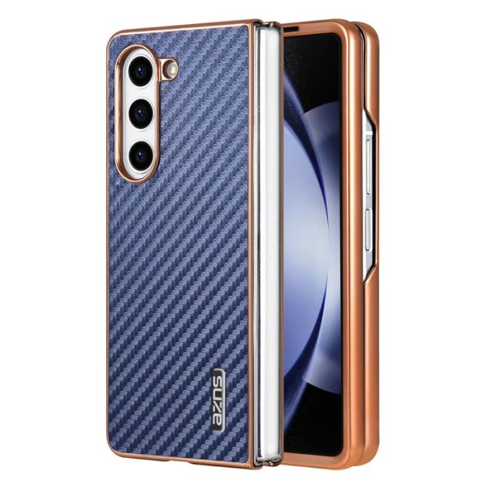 AZNS - AZNS Samsung Galaxy Z Fold5 Fodral PU+TPU - Blå