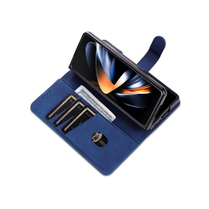 AZNS - AZNS Samsung Galaxy Z Fold5 Fodral Wallet PU Läder - Blå