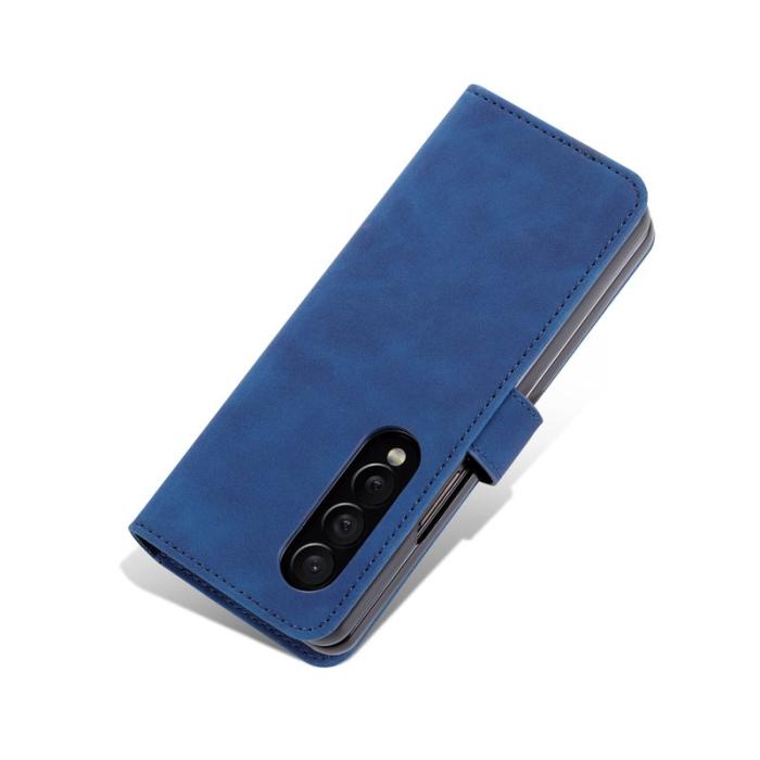 AZNS - AZNS Samsung Galaxy Z Fold5 Fodral Wallet PU Läder - Blå