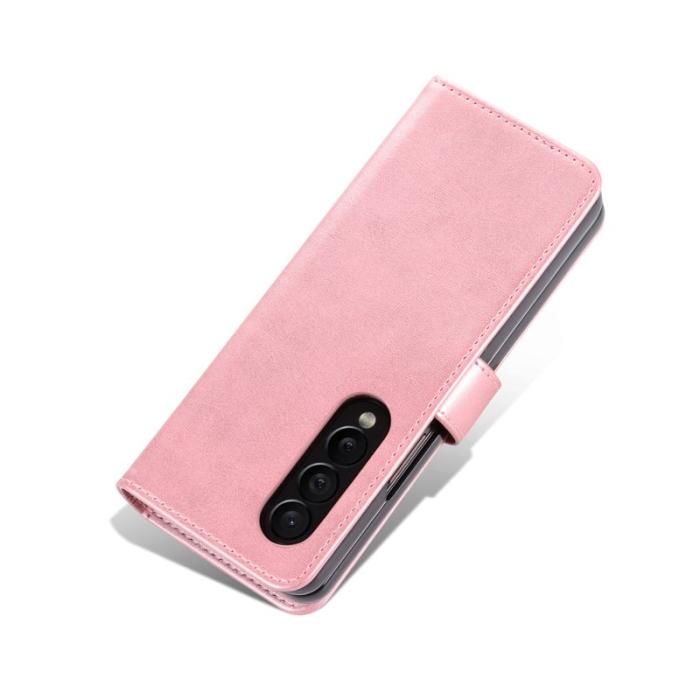 AZNS - AZNS Samsung Galaxy Z Fold5 Fodral Wallet PU Läder - Roséguld