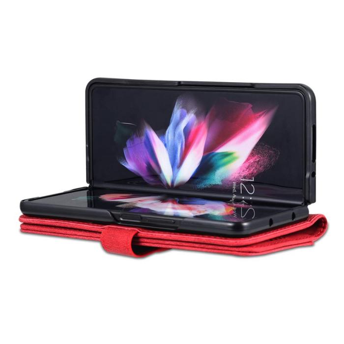 AZNS - AZNS Samsung Galaxy Z Fold6 5G Fodral Äkta läder - Röd