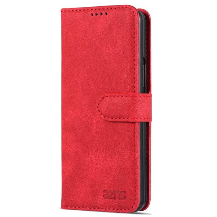 AZNS - AZNS Samsung Galaxy Z Fold6 5G Fodral Äkta läder - Röd