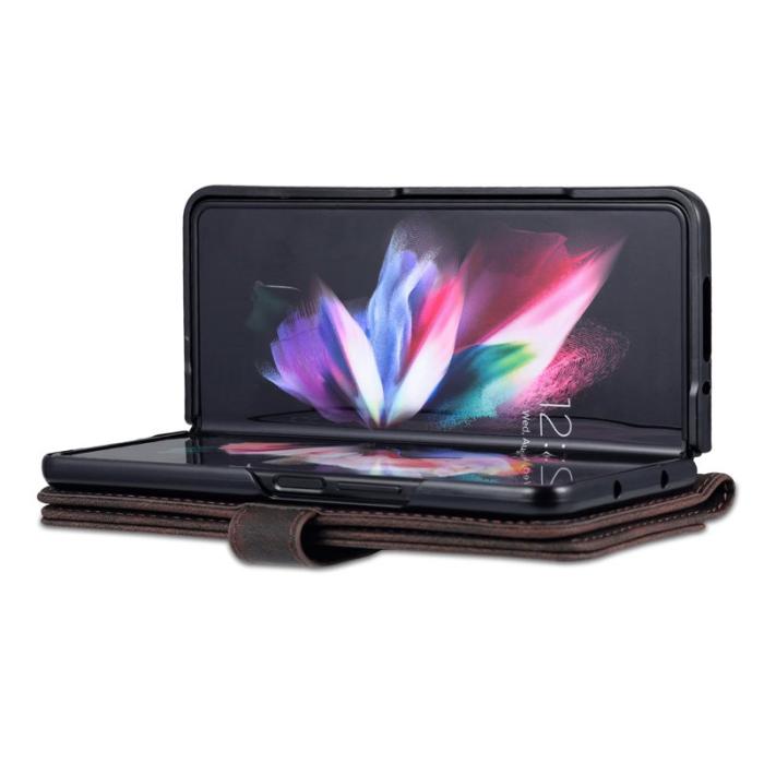 AZNS - AZNS Samsung Galaxy Z Fold6 Fodral - Äkta läder - Brun