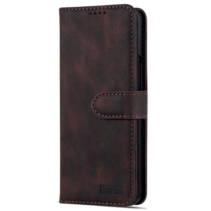 AZNS - AZNS Samsung Galaxy Z Fold6 Fodral - Äkta läder - Brun