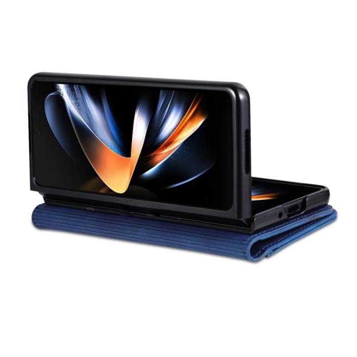 AZNS - AZNS Samsung Galaxy Z Fold6 Fodral PU Läder - Blå