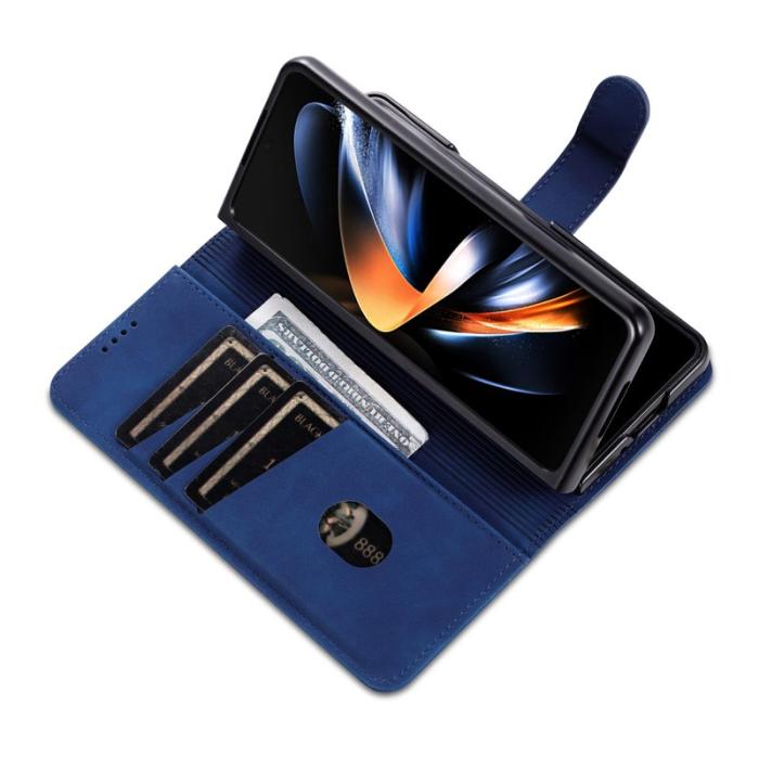 AZNS - AZNS Samsung Galaxy Z Fold6 Fodral PU Läder - Blå
