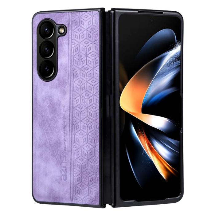 AZNS - AZNS Samsung Galaxy Z Fold6 Fodral PU Läder - Lila