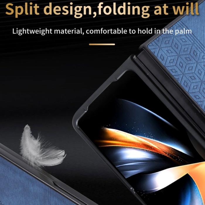 AZNS - AZNS Samsung Galaxy Z Fold6 Fodral PU Läder - Lila