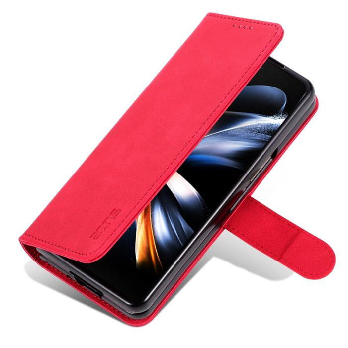 AZNS - AZNS Samsung Galaxy Z Fold6 Fodral PU Läder - Röd