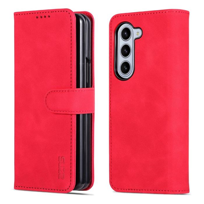 AZNS - AZNS Samsung Galaxy Z Fold6 Fodral PU Läder - Röd