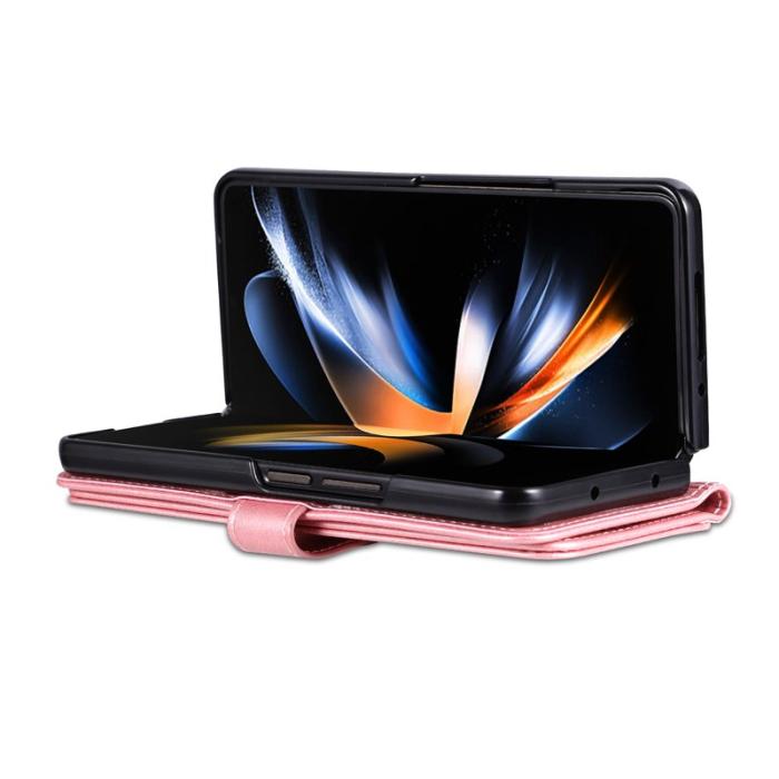 AZNS - AZNS Samsung Galaxy Z Fold6 Fodral PU Läder - Rose Gold