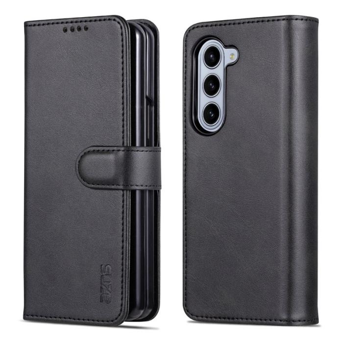 AZNS - AZNS Samsung Galaxy Z Fold6 Fodral PU Läder - Svart