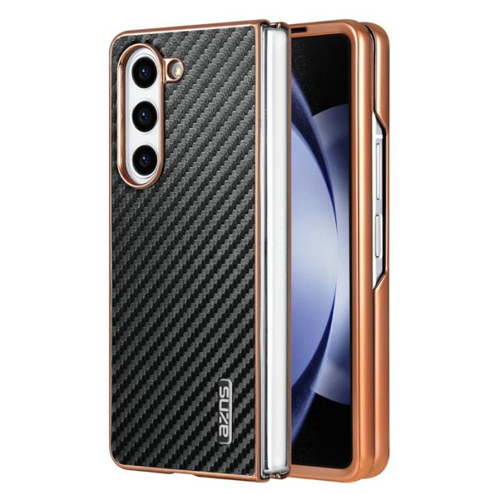 AZNS - AZNS Samsung Galaxy Z Fold6 Fodral PU+TPU - Svart