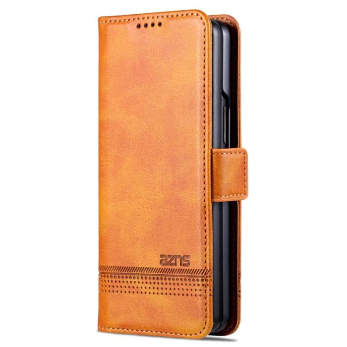 AZNS - AZNS Samsung Galaxy Z Fold6 Fodral Wallet PU Läder - Brun