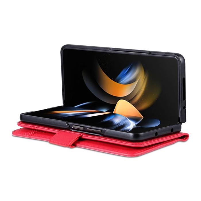 AZNS - AZNS Samsung Galaxy Z Fold6 Fodral Wallet PU Läder - Röd