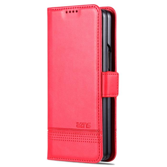 AZNS - AZNS Samsung Galaxy Z Fold6 Fodral Wallet PU Läder - Röd