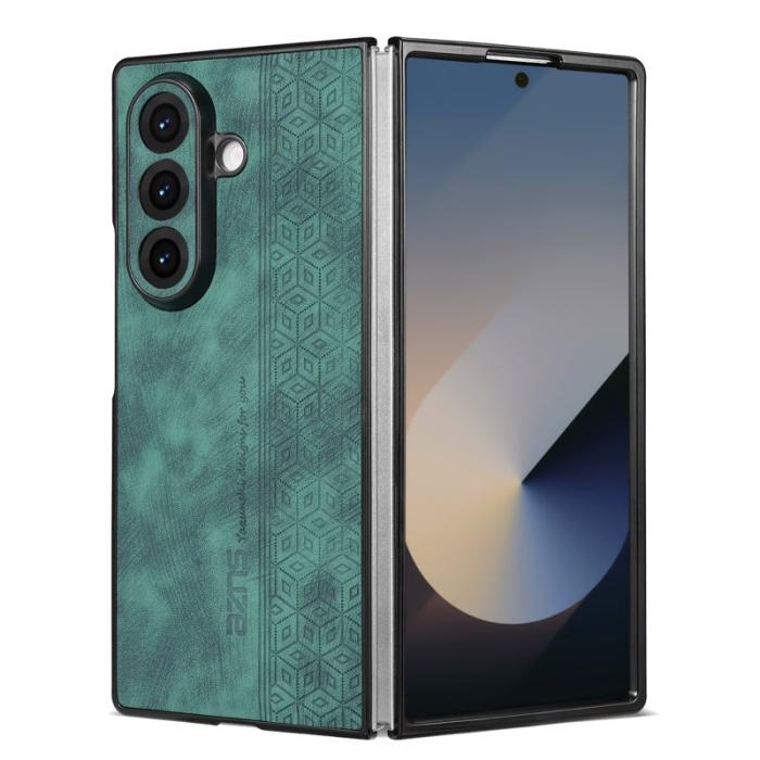 AZNS - AZNS Samsung Galaxy Z Fold7 Fodral Äkta läder - Grön