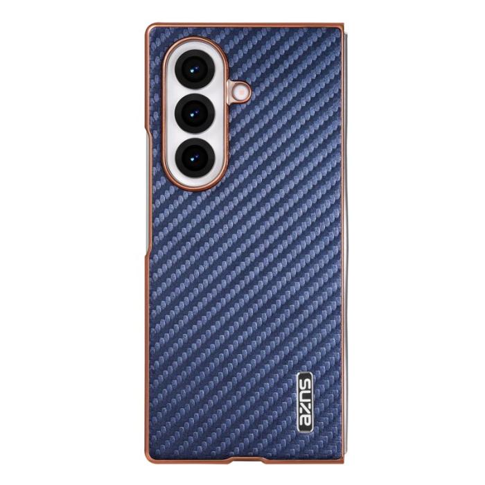 AZNS - AZNS Samsung Galaxy Z Fold7 Fodral Electroplating PU+PC - Blå