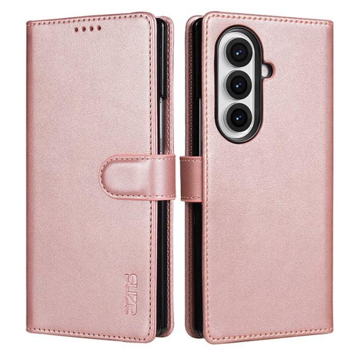 AZNS - AZNS Samsung Galaxy Z Fold7 Fodral PU Läder - Rose Gold