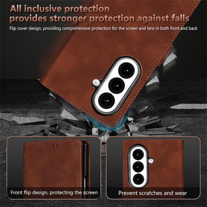 AZNS - AZNS Samsung Galaxy Z Fold7 Fodral PU Läder - Rose Gold