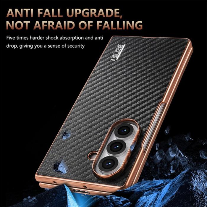 AZNS - AZNS Samsung Galaxy Z Fold7 Fodral PU+PC - Grön