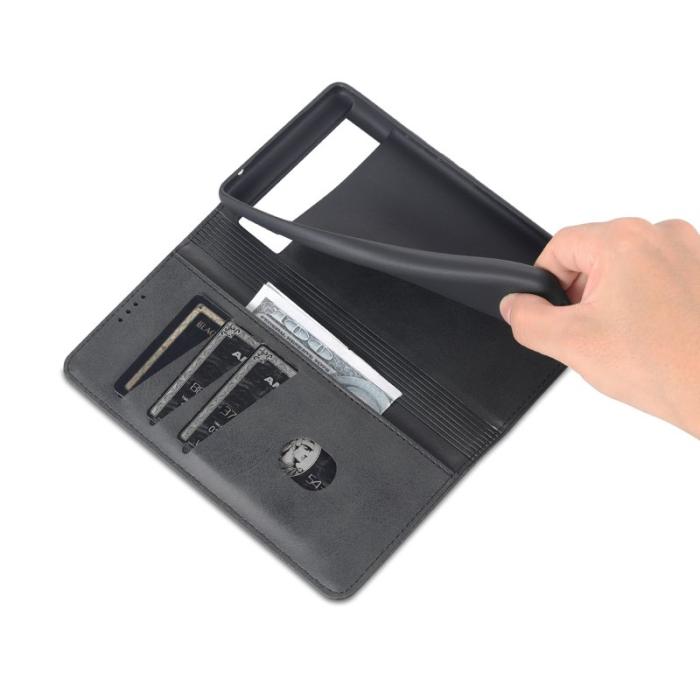 AZNS - AZNS Smooth Wallet Design Fodral för Google Pixel 6 Pro - Svart