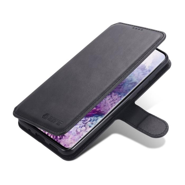 AZNS - AZNS Wallet Leather Stand Fodral för Samsung Galaxy S20 FE - Svart