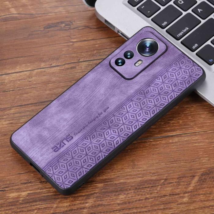 AZNS - AZNS Xiaomi 12 5G Fodral Anti-scratch PU Läder - Lila