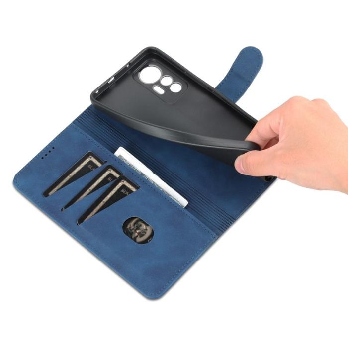 AZNS - AZNS Xiaomi 12 Lite 5G Fodral PU Läder - Blå