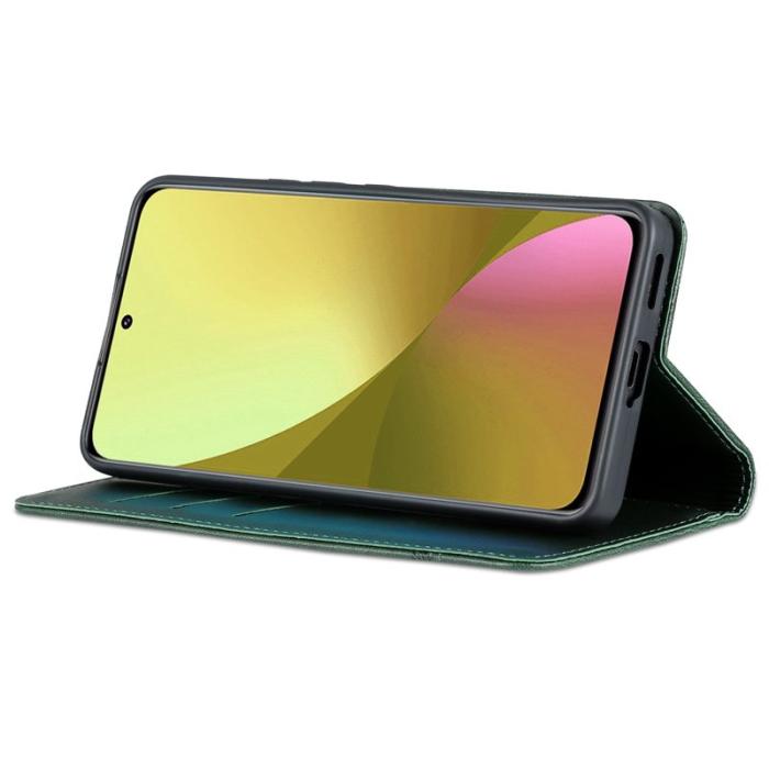 AZNS - AZNS Xiaomi 12 Lite 5G Fodral PU Läder - Grön