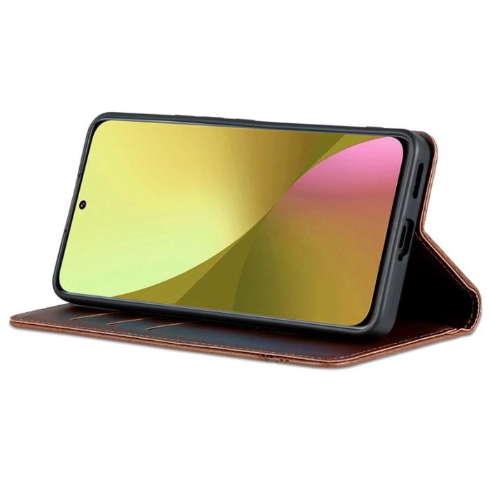 AZNS - AZNS Xiaomi 12 Lite 5G Fodral PU Läder - Kaffe