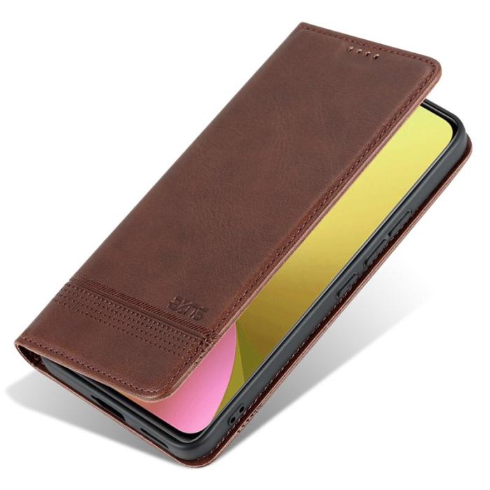 AZNS - AZNS Xiaomi 12 Lite 5G Fodral PU Läder - Kaffe