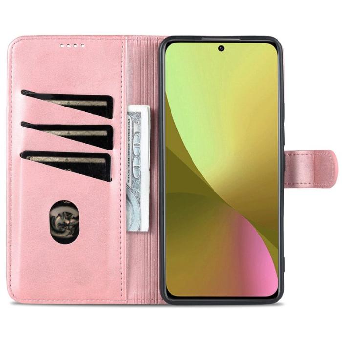 AZNS - AZNS Xiaomi 12 Lite 5G Fodral PU Läder - Rose Gold