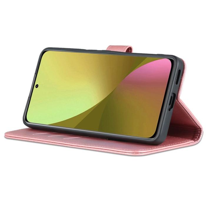 AZNS - AZNS Xiaomi 12 Lite 5G Fodral PU Läder - Rose Gold