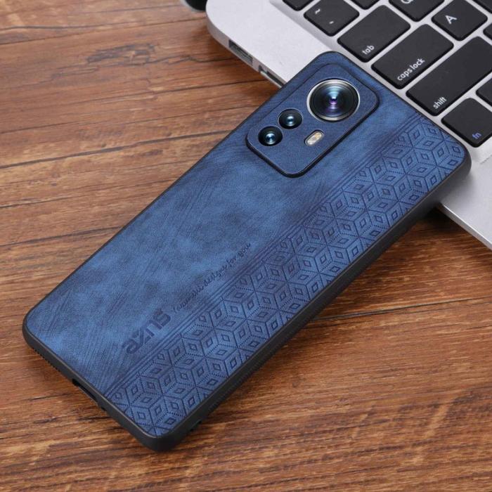 AZNS - AZNS Xiaomi 12 Lite 5G Fodral - PU Läder + TPU - Blå