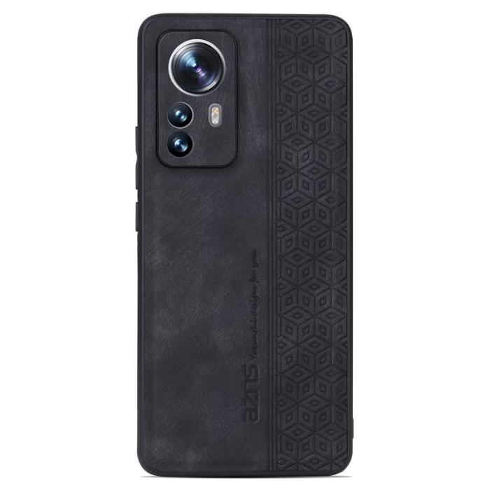 AZNS - AZNS Xiaomi 12 Lite 5G Fodral - PU Läder + TPU - Svart