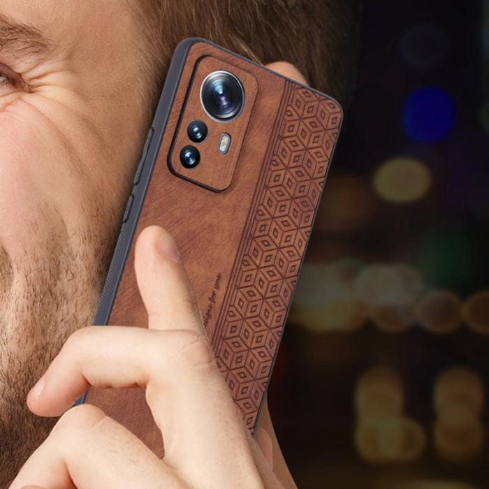 AZNS - AZNS Xiaomi 12 Lite 5G Fodral - PU Läder + TPU - Svart